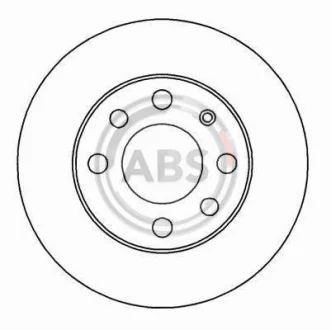 Гальмівний диск перед. Astra/Corsa/Kadett/Nova (84-99) A.B.S. 15751