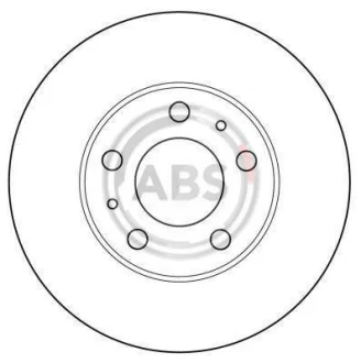 Гальмівний диск перед. Boxer/Ducato/Jumper (06-21) A.B.S. 16291