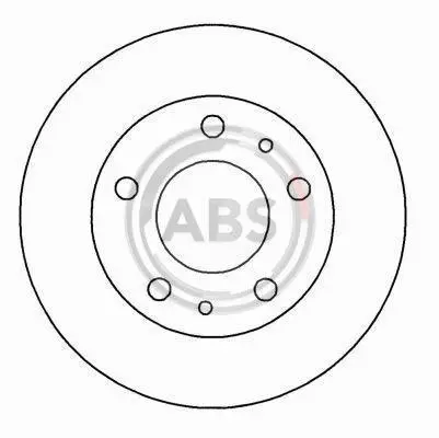 Гальмівний диск перед. Boxer/Ducato/Jumper (06-21) A.B.S. 16292 (фото 1)