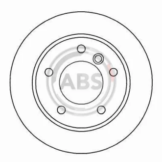 Гальмівний диск зад. BMW 3 (E36/46) 95-05 (276x19) A.B.S. 16339