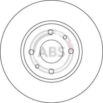 Гальмівний диск перед. Doblo 05-10 (257x22) A.B.S. 16422