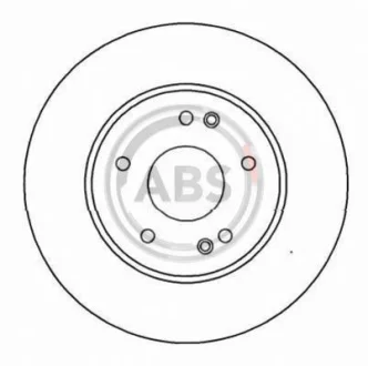 Гальмівний диск пер. MB W210 95- (288*25) A.B.S. 16448