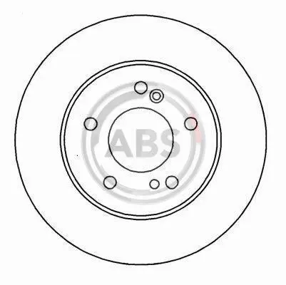 Гальмівний диск задн. W203/W208/W209/W202 (93-11) A.B.S. 16450 (фото 1)