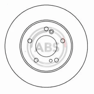 Гальмівний диск задн. W203/W208/W209/W202 (93-11) A.B.S. 16450