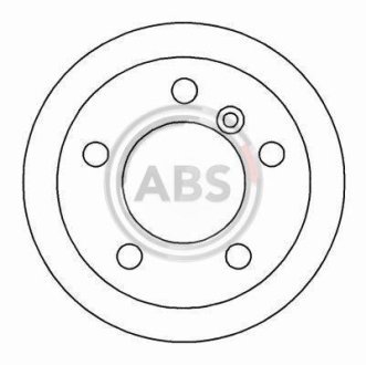 Тормозной диск зад. Sprinter 308-316 96-06 (16mm) A.B.S. 16454
