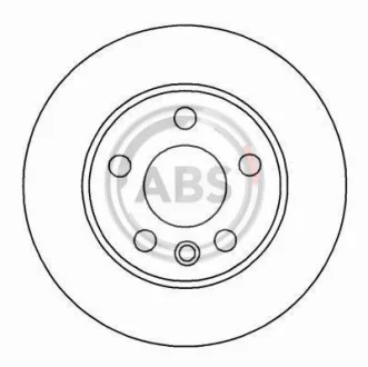 Гальмівний диск задн. Transporter (96-03) (D=280mm) A.B.S. 16659