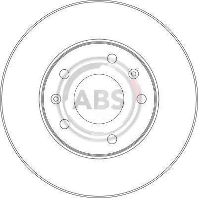 Гальмівний диск перед. Freelander (98-06) A.B.S. 17011 (фото 1)