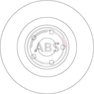 Гальмівний диск пер. SUBARU Forester 02-, Legacy 08-, Impreza, Outback 00- (293*24) A.B.S. 17020