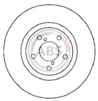 Гальмівний диск перед. Subaru Forester/Legacy/Outback 03- (316x30) A.B.S. 17955 (фото 1)