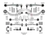 К-кт важелів перед. підвіски Audi A4 (B6/B7)/Seat Exeo 09-15 (з тонким пальцем 16.4мм) A.B.S. 219901