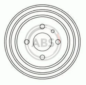 Гальмівний барабан задн. Passat 93-96 A.B.S. 2373S
