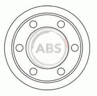 Фото гальмівний барабан задн. Transit 94-02 A.B.S. 2406S Гальмівний барабан задн. Transit 94-02 A.B.S. 2406S