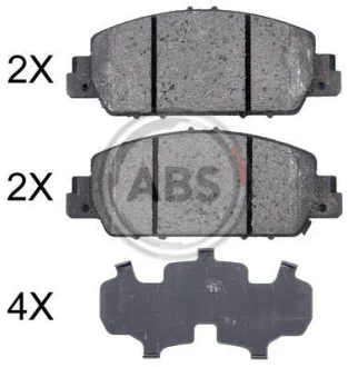 Гальмівні колодки пер. Honda Accord 12- (AKEBONO) A.B.S. 35014