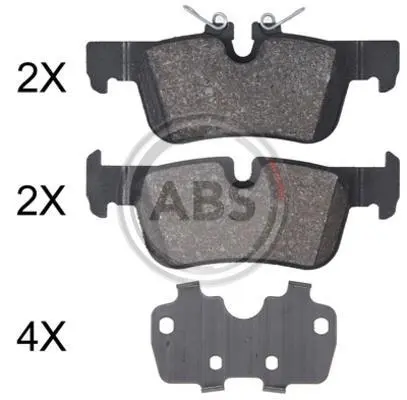 Гальмівні колодки зад. BMW 1 (F40) 19-/i3 (I01) 13-/X1 (F48) 14- (ATE) A.B.S. 35030 (фото 1)