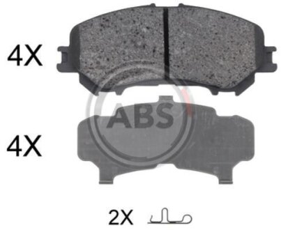 Гальмівні колодки пер. Qashqai II/Kadjar 13- A.B.S. 35045