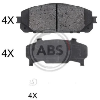 Колодки гальмівні перед. Jeep Cherokee 2.0-3.2 13- A.B.S. 35047