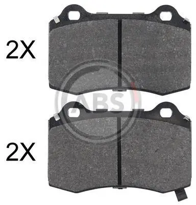 Гальмівні колодки задн. Tesla Model S/X 12- (Brembo) A.B.S. 35052 (фото 1)