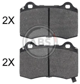 Гальмівні колодки задн. Tesla Model S/X 12- (Brembo) A.B.S. 35052