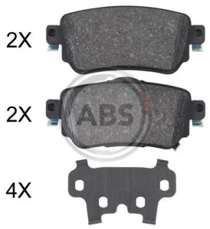 Гальмівні колодки зад. Nissan X-Trail/Qashqai II 13- (TRW) A.B.S. 35063