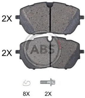 Гальмівні колодки пер. Peugeot 308 13-/508/3008 16- A.B.S. 35102
