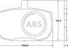 Гальмівні колодки пер. Daily/Landrover/Pilot/Range Rover/Transit (69-07) A.B.S. 36124 (фото 1)