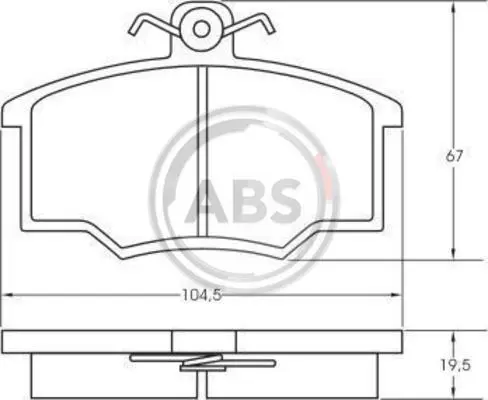 Гальмівні колодки пер. Audi 100/80 (80-91) A.B.S. 36138 (фото 1)