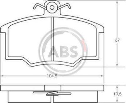 Гальмівні колодки пер. Audi 100/80 (80-91) A.B.S. 36138