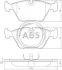Гальмівні колодки пер. E36/E46/E28/E34/E32 (85-08) A.B.S. 36650 (фото 1)