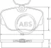 Колодки гальмівні BMW E30 задн. A.B.S. 36664 (фото 1)
