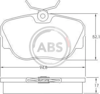 Колодки гальмівні BMW E30 задн. A.B.S. 36664