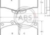 Гальмівні колодки пер. Land Cruiser/Hilux/4 Runner/Taro 89- A.B.S. 36724 (фото 1)