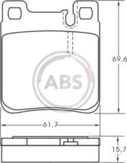 Гальмівні колодки задн. W202/210 (ATE)/211 4Matic A.B.S. 36787