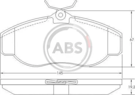 Гальмівні колодки пер. Discovery/Range Rover 94-04 A.B.S. 36941
