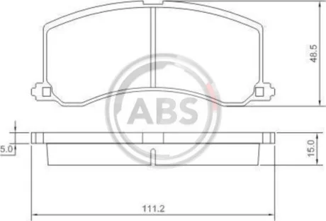 Комплект гальмівних колодок A.B.S. 36960