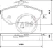 Гальмівні колодки пер. AUDI A4/SEAT CORDOBA/VW PASSAT 1.6-1.9DH 94-02 (TRW) A.B.S. 37010 (фото 1)