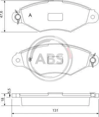 Гальмівні колодки пер. Kangoo 97-08/306 93-02 (Bosch) (з датчиком) A.B.S. 37040 (фото 1)