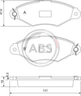 Гальмівні колодки пер. Kangoo 97-08/306 93-02 (Bosch) (з датчиком) A.B.S. 37040