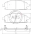 Гальмівні колодки пер. Nissan X-Trail 01-13/Pathfinder 97-04 (sumitomo) (159x55,9x16) A.B.S. 37081 (фото 1)