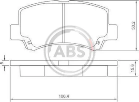 Гальмівні колодки пер. Jaggi/Kimo/Wagon R 98- (AKEBONO) A.B.S. 37086