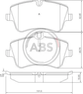 Гальмівні колодки пер. MB C230/C240/C280 SLK/C-Clas (Lucas/TRW) A.B.S. 37165