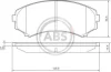 Гальмівні колодки пер. Mitsubishi Grandis 04-11/Pajero 90- (sumitomo) A.B.S. 37203 (фото 1)