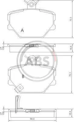 Гальмівні колодки пер. City Coupe/Crossblade/Fortwo (98-14) A.B.S. 37220 (фото 1)