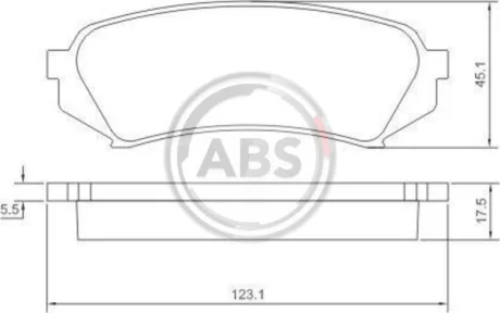 Гальмівні колодки зад. Toyota Land Cruiser 98-07 (sumitomo) A.B.S. 37226