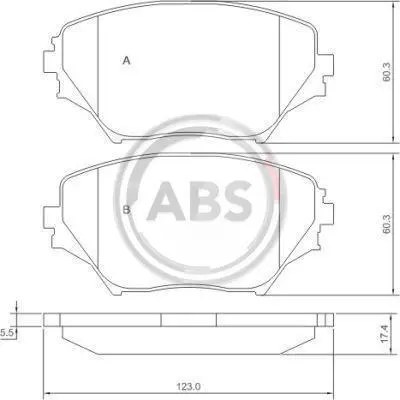 Гальмівні колодки пер. Toyota RAV4 94-05 (sumitomo) A.B.S. 37230 (фото 1)