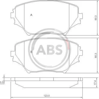 Гальмівні колодки пер. Toyota RAV4 94-05 (sumitomo) A.B.S. 37230