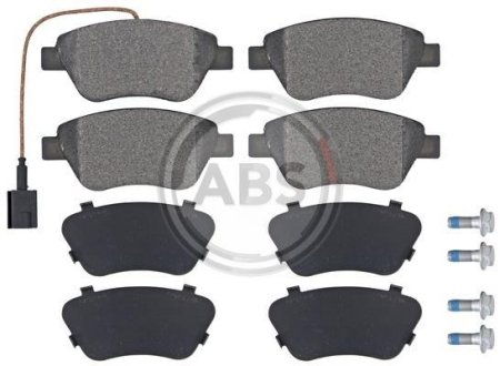 Гальмівні колодки пер. Doblo 01- (Bosch) (122.8x53.6) з датчиком A.B.S. 37280