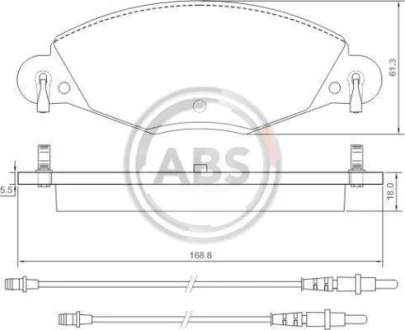 Гальмівні колодки пер. C5 02- (Bosch) A.B.S. 37285