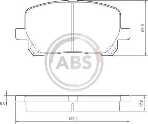 Гальмівні колодки пер. Avensis (01-05) A.B.S. 37328 (фото 1)