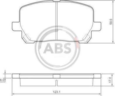 Гальмівні колодки пер. Avensis (01-05) A.B.S. 37328