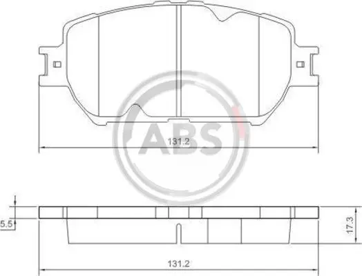 Гальмівні колодки пер. Toyota Camry 96-06 (akebono) A.B.S. 37356 (фото 1)